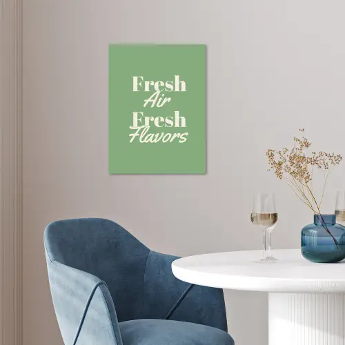 Tekst - Groen - Sierlijk - Letters poster papier klein -sfeer3