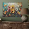 Watercolor - Bloemen - Kunst - Modern PET vilt klein -sfeer2