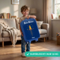 Raket - Planeten - Sterren Kinderkoffer - Blauw klein -sfeer2_DE