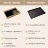 Sardines - Blik - Zwart - Vissen Dienblad Rechthoek middel -USP_VergelijkingDE