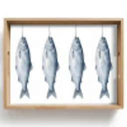 Vissen - Illustratie - Delfts - Blauw Dienblad Rechthoek middel -z3d_shopping