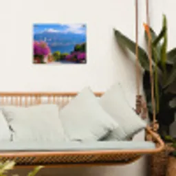 Lake Como - Italië - Landschap tuinposter los doek klein -sfeer7