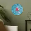 Badeend - Dobberend - Roze Akoestische PET Vilt - Rond klein -sfeer2