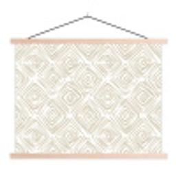 Abstract - Ruit - Beige textielposter latten blank klein 122 -3d