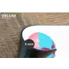 Schedel - Grafisch - Roze - Verdeeld Placemat vinyl groot -closeup
