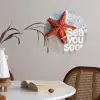 Sea you soon - Zeester - Zee Wandcirkel behangsticker klein -sfeer3