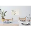 Japandi - Bamboe - Beige Muursticker klein -eettafel