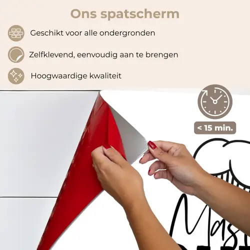 Keuken - Koken - Bakken - Chef - Master Chef - Kok - Tekst keuken achterwand spatscherm klein -spatscherm_NL