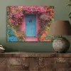 Bloemen - Deur - Roze PET vilt klein -sfeer2