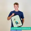 Elegante dino met kam Rugzak - Zwart middel -sfeer7_NL