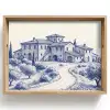 Rustiek - Landgoed - Blauw Dienblad Rechthoek middel -z3d_shopping