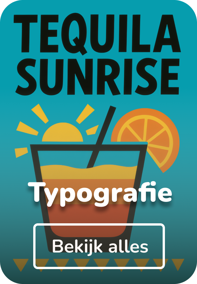 Aluminium schilderijen typografie