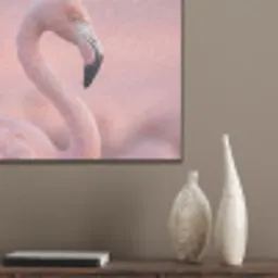 Flamingo - Portret - Roze PET vilt klein -sfeer6_closeup