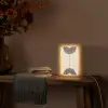 Geometrische bogen - Minimalistisch - Symmetrisch Light Box met kabel (Tafellamp) klein -sfeer4