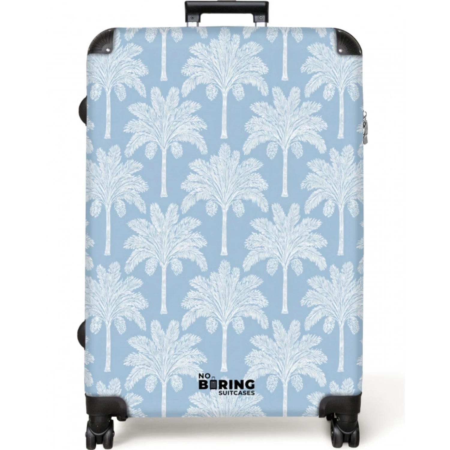 Palmboom - Modern - Blauw NBS - Large koffer - Volwassenen Unisex groot -zzzzzzzzkaufland2