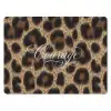 Luipaardprint - Bruin - Courage - Sierlijk muismat rubber klein -3d