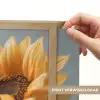 Zonnebloemen - Geel - Wazig Light Box met batterij (Wandlamp) middel -USP_websiteprintNL