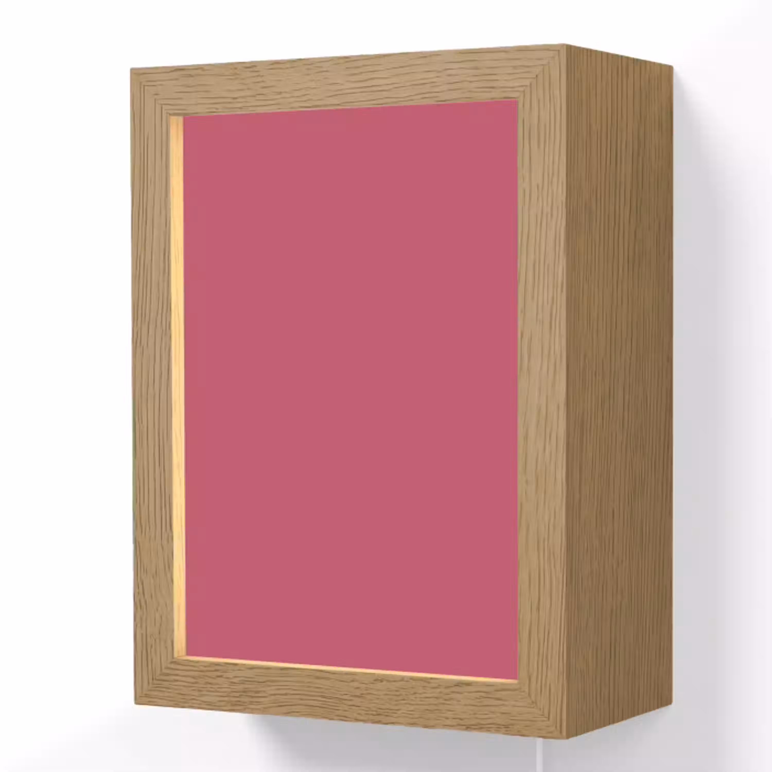 Deep - Berry - Rood Light Box met kabel (Wandlamp) klein 929 -3d
