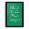 Menu - Quote - Roze fotolijst zwart zonder passe partout klein -3d