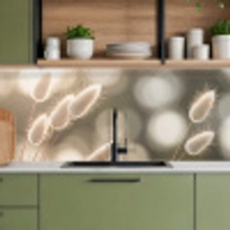 Hazestaartgras - Wit - Zonlicht keuken achterwand 2 middel -sfeer3
