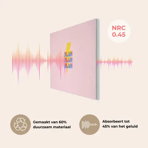 Blah - Bliksem - Roze PET vilt klein -USP_NL