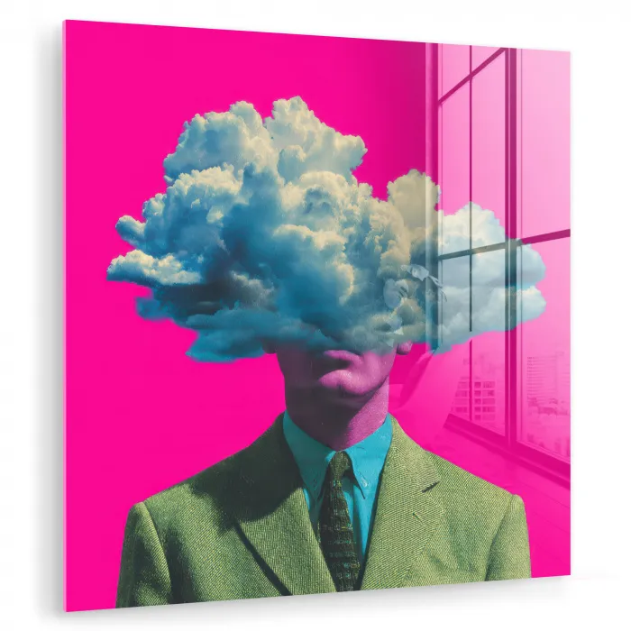 Man - Pak - Wolk - Roze plexiglas 5mm klein -zzzproduct_nieuw
