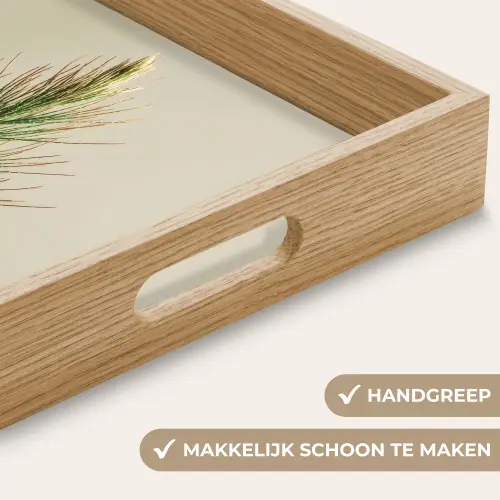 Dennentak - Naaldvormige bladeren - Lichtgroen Dienblad Rechthoek middel -USP_HandgreepNL