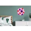 Vijgen - Roze - Paars Wandcirkel aluminium klein -slaapkamer