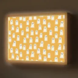 Halloween - Spookjes - Oker Light Box met batterij (Wandlamp) middel 907 -z3d_website