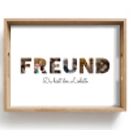 Freund - Buchstaben-Collage Dienblad Rechthoek middel -z3d_shopping