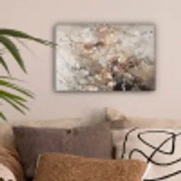 Amandelbloesem - Kunst - Van Gogh - Beige - Abstract canvas 2cm klein -sfeer1
