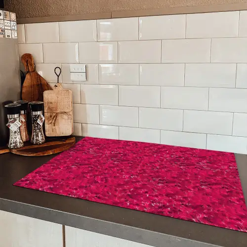 Vloeiend - Verf - Texturen - Rood Inductie beschermer vinyl 3mm klein 276 -sfeer3