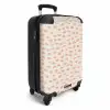 Zalmroze vlekken op crèmekleur NBS - Handbagage koffer - Kinderen Unisex middel -productfoto_3d