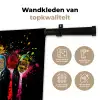 Lepels - Kruiden - Modern - Graffiti - Verf - Kleurrijk Wandkleed katoen klein -sfeer2