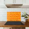 Verf - Oranje - Geel keuken achterwand spatscherm klein 900 -sfeer2