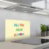 Hartje -  Moeder - Tekst - Kleurrijk keuken achterwand spatscherm klein -3d_schuin