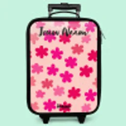 Bloemen - Patroon - Roze Kinderkoffer - Zwart klein -zzz_website3d_nbs2