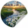 Beekje - Landschap - Margriet Wandcirkel behangsticker klein -3d