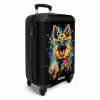 Zomerse hond met kleurrijke graffiti NBS - Handbagage koffer - Kinderen Unisex middel -productfoto_3d