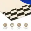 Vaas - Blauw - Geblokt - Modern poster papier klein -closeup_NL
