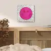 Smiley - Roze - Stippen plexiglas 5mm klein -sfeer4