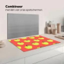 Appels - Modern - Groen Inductie beschermer vinyl 3mm klein 276 -wsfeer7_website