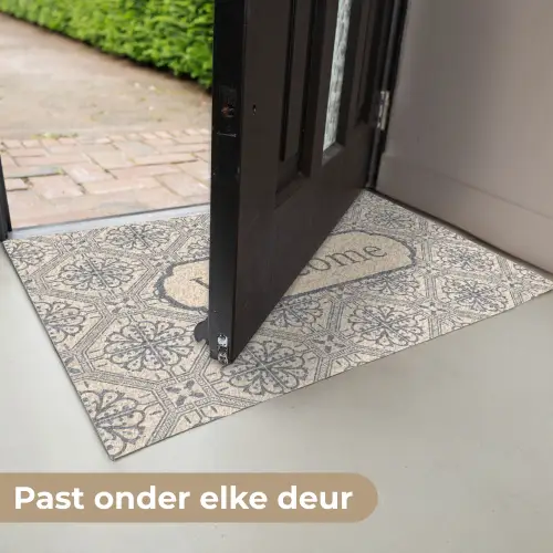 Welkom - Klassiek - Grijs Deurmat klein -USP_NL