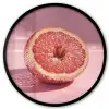 Grapefruit - Roze - Disco - Shiny Fotolijst rond zonder passe partout klein -3d