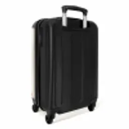 Beige achtergrond met patroon van kleine kersen NBS - Handbagage koffer - Unisex middel -achterkant