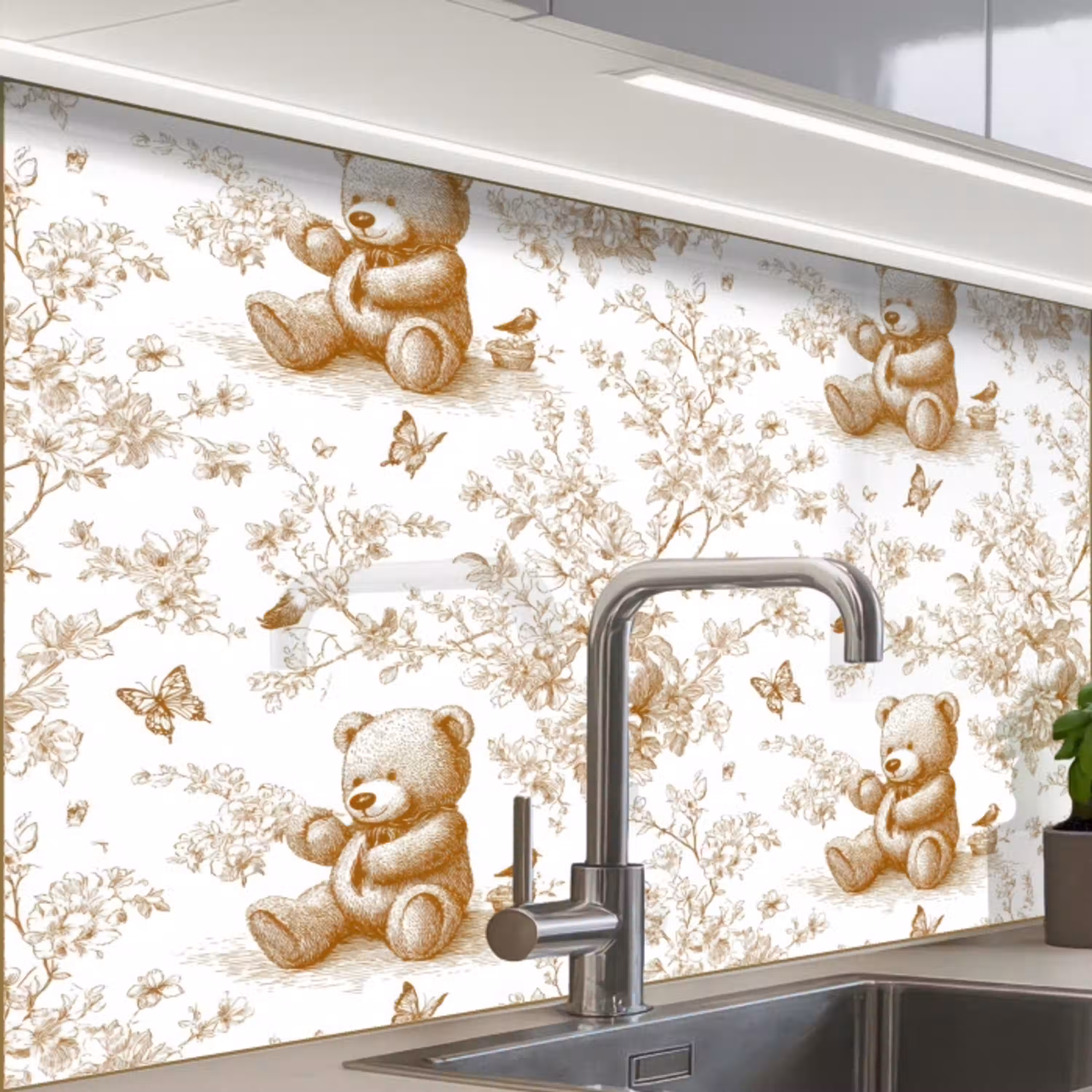 Beer - Tijdloos - Bruin keuken achterwand 2 middel 865 -zzzz3d_schuin