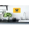 Bloemen - Kleurrijk - Vlinder - Sierlijk Muursticker klein -keuken