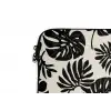 Modern - Monstera - Zwart laptophoes neopreen klein 279 -detail
