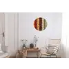 Banen - Verticaal - Kruiden - Variatie Wandcirkel aluminium klein -woonkamer