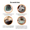 Turquoise - Patroon - Lijnen Inductie beschermer vinyl 3mm klein 276 -zzzzzzz-td-werking